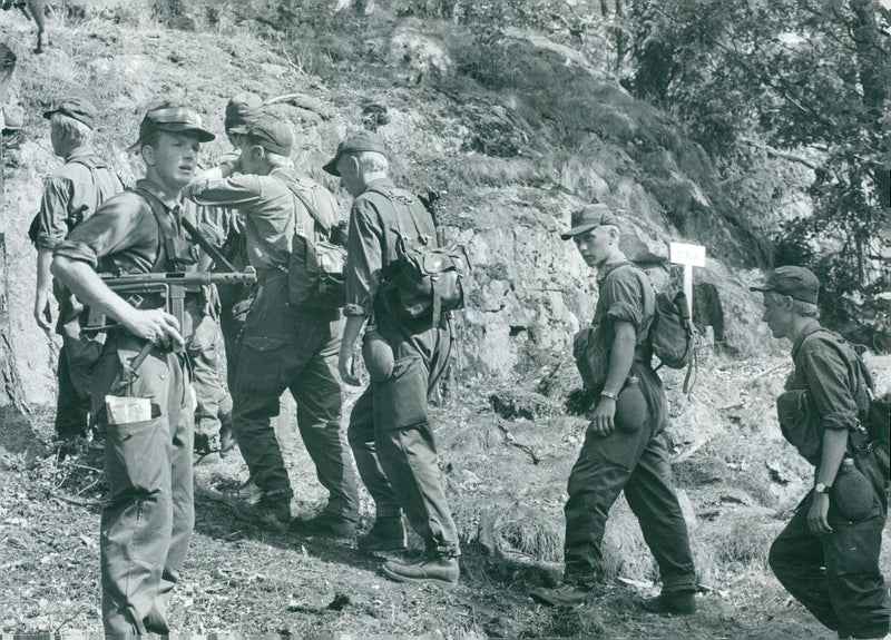 Swedish Military Service - Vintage Photograph