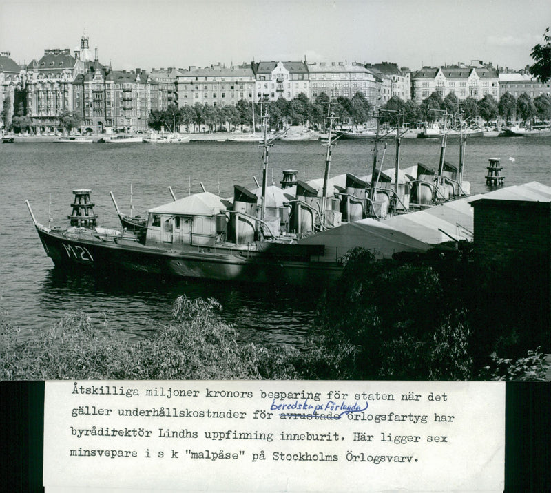 Swedish navy until 1965 - Vintage Photograph