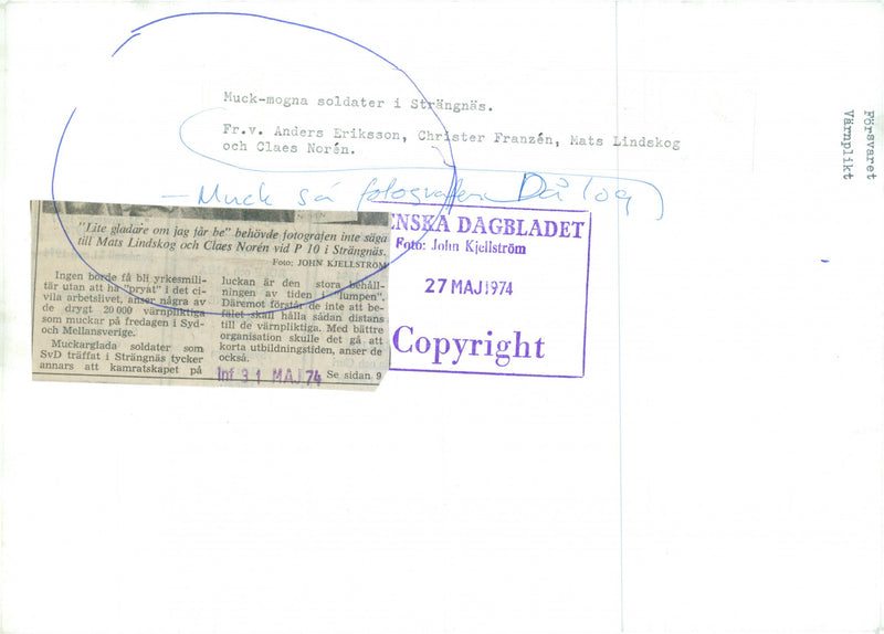 Swedish Military Service - Vintage Photograph