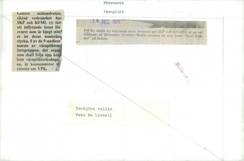 Swedish Military Service - Vintage Photograph