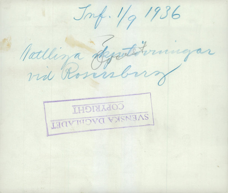 Nighttime shooting practice - 1 September 1936 - Vintage Photograph