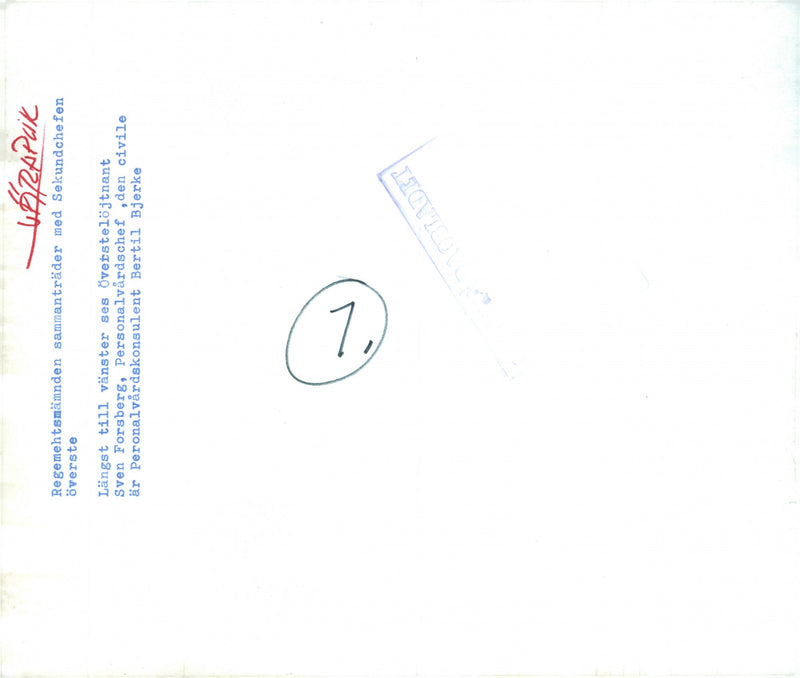 Swedish Military Service - Vintage Photograph