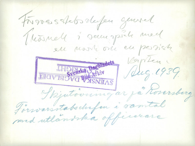 Shooting practice on Rosersberg - 1 August 1939 - Vintage Photograph