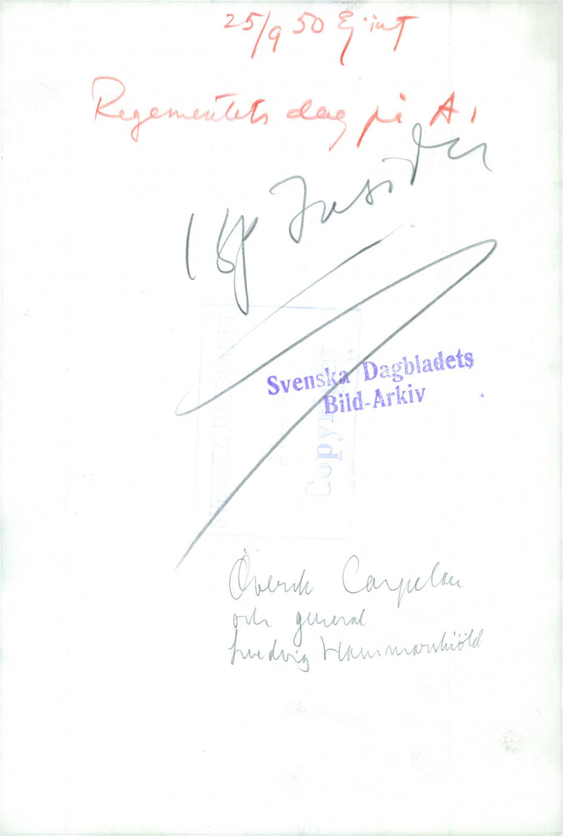 Swedish Military Army - Vintage Photograph