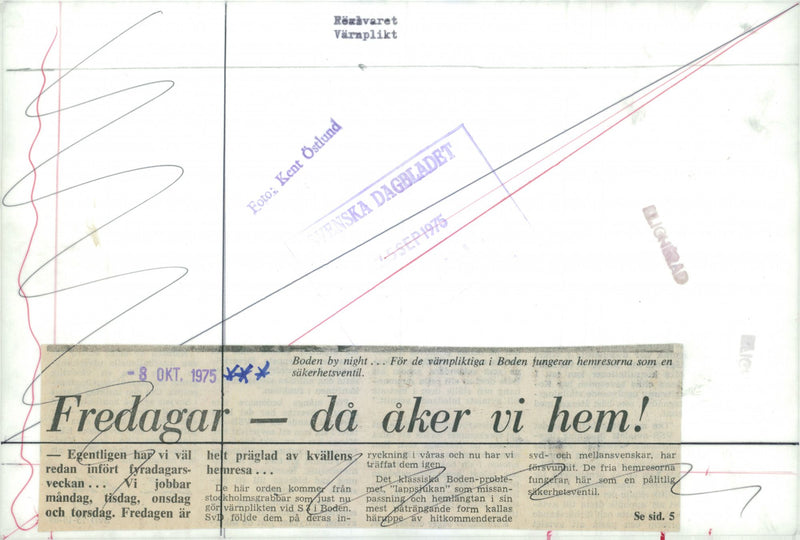 Swedish Military Service - Vintage Photograph