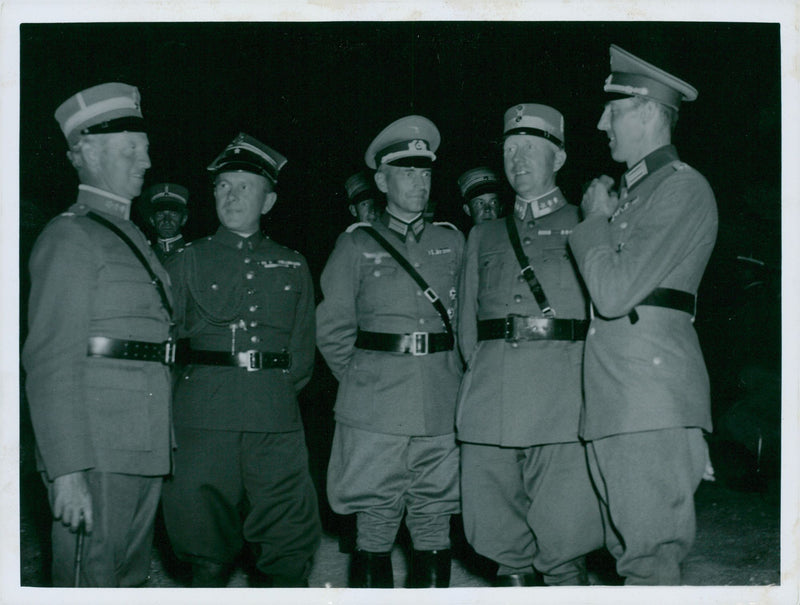 Night Practice at Rosersberg - 1 August 1937 - Vintage Photograph