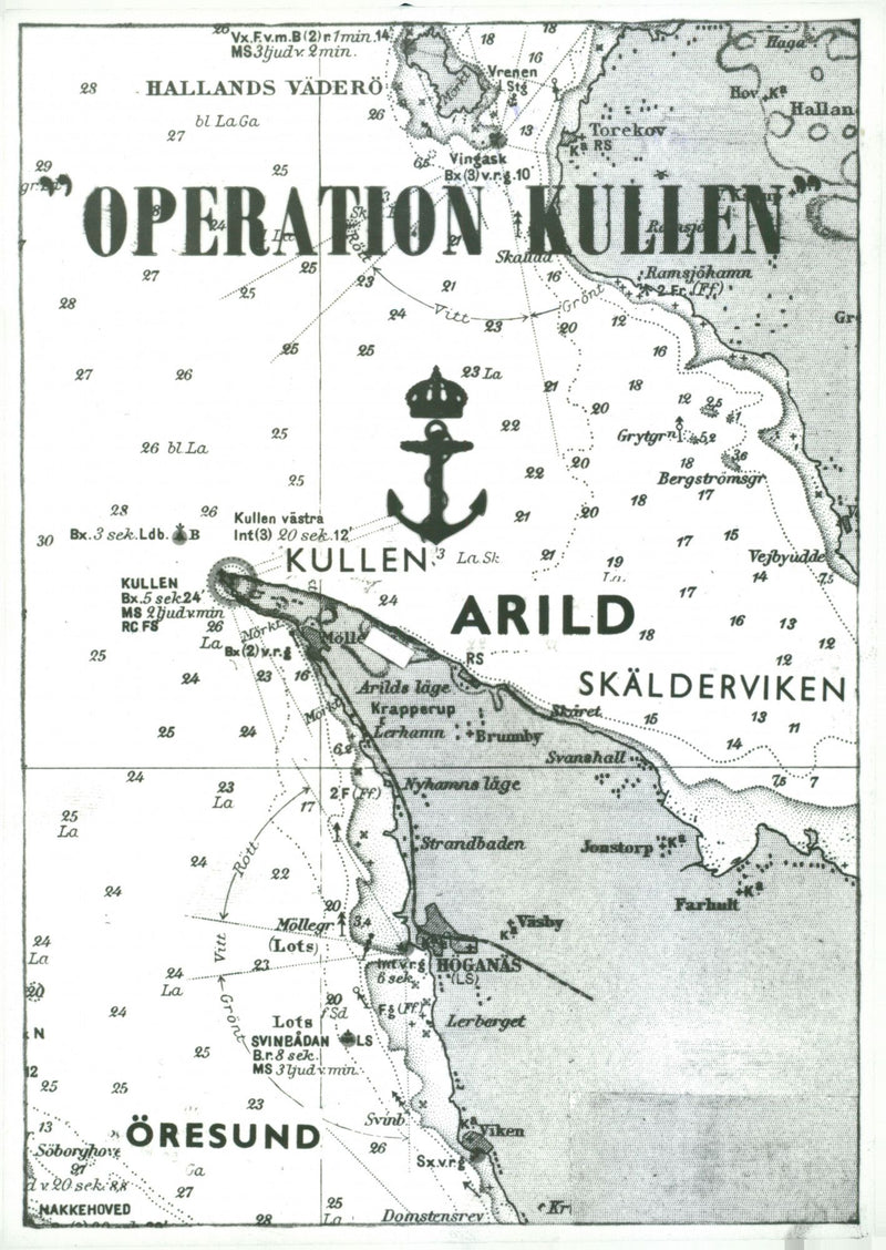 MAP OPERATION KULLEN - Vintage Photograph