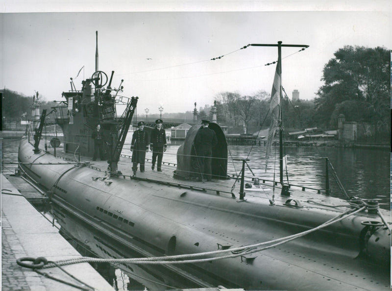 submarine SjÃ¶hunden - Vintage Photograph