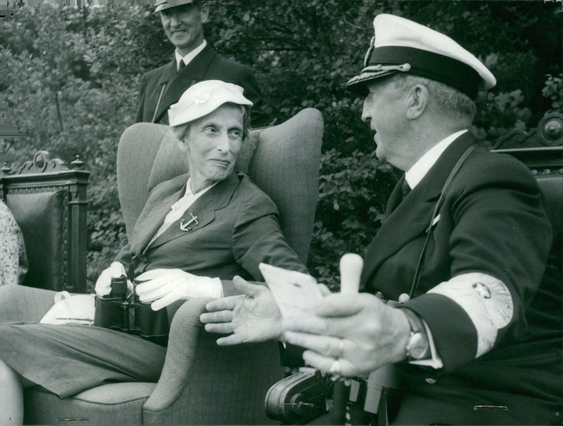 Queen Louise and Colonel Samuelsson - Vintage Photograph