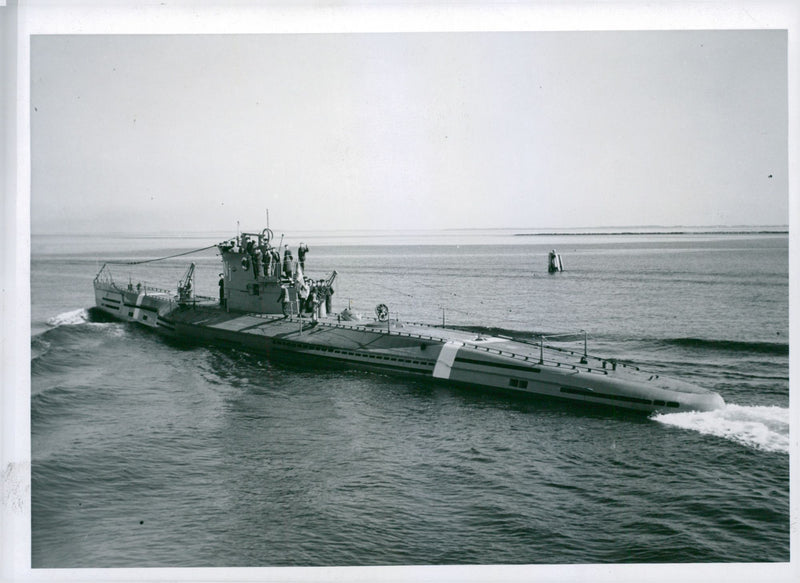 The submarine Najad - Vintage Photograph