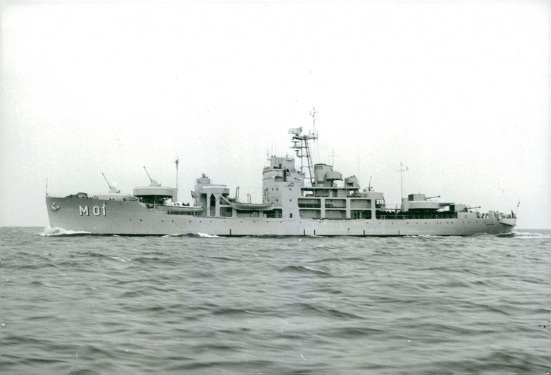 The Navy minesweeper Ãlvsnabben. - Vintage Photograph