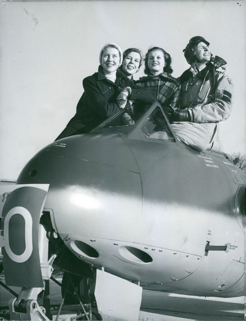 Air Shows for interested high school students. - Vintage Photograph