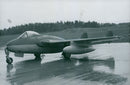 The first two Vampire plan hemflugna from England. - 27 May 1949 - Vintage Photograph