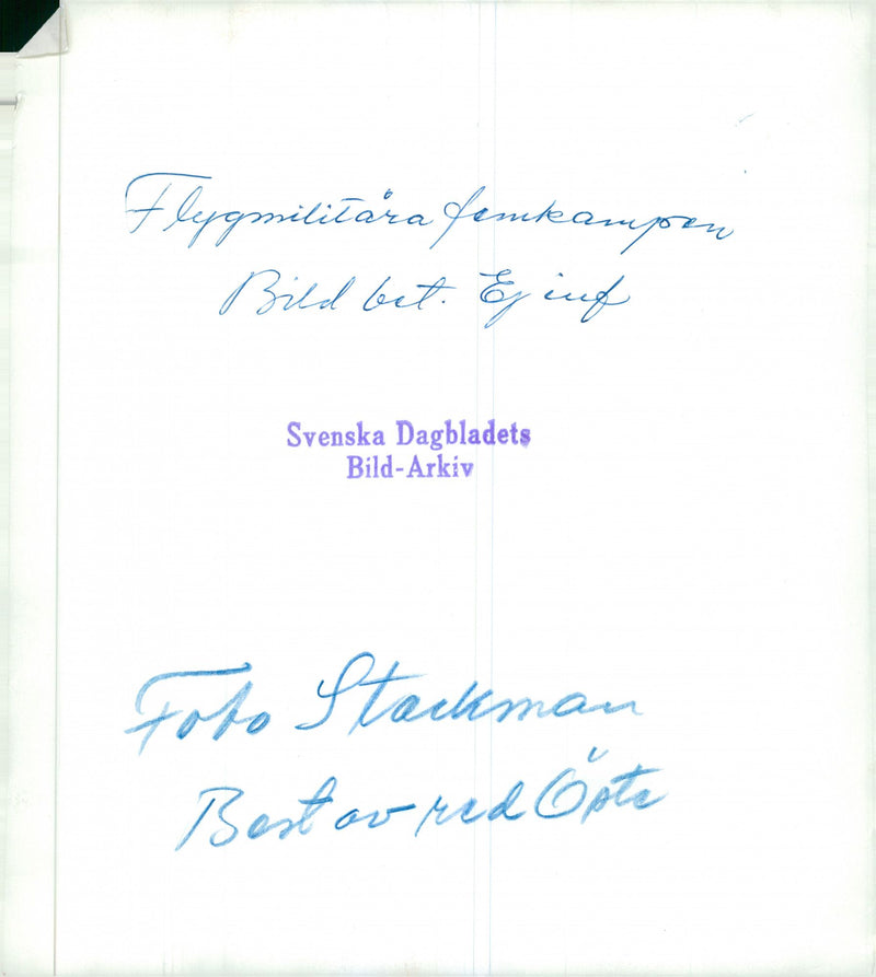 Swedish Military Air Defense The Flying Barrel j-29_s-29 - Vintage Photograph