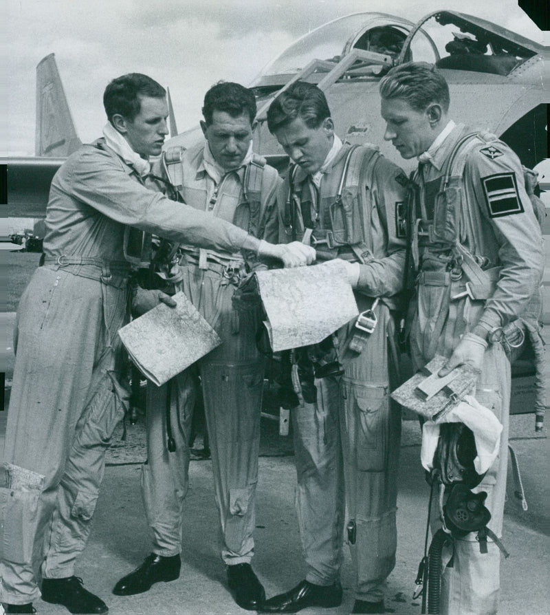 Swedish Military Air Defense The Flying Barrel j-29_s-29 - Vintage Photograph