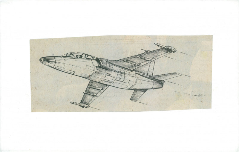 Picture Kiss of B3LA aircraft from SAAB-Scania. - Vintage Photograph