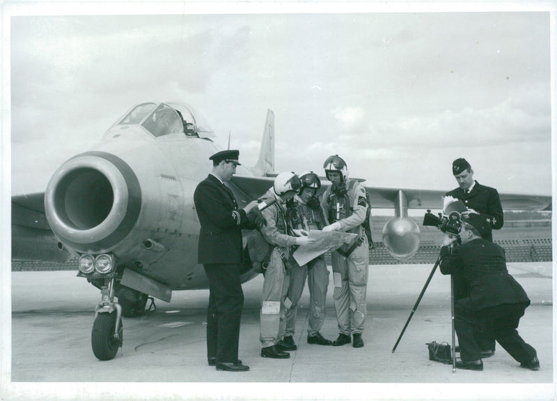 Swedish Military Air Defense The Flying Barrel j-29_s-29 - Vintage Photograph