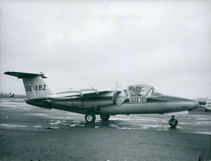Aircraft Saab 105 - Vintage Photograph