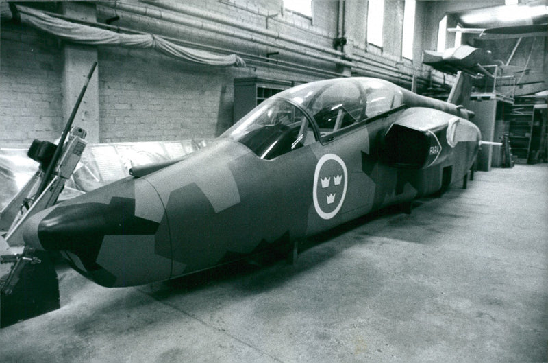 Mockup of B3LA on MalmslÃ¤tt flight center. - Vintage Photograph
