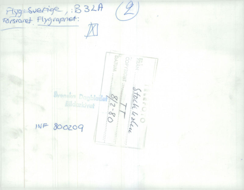 Aircraft Model of the defense, B3LA - Vintage Photograph