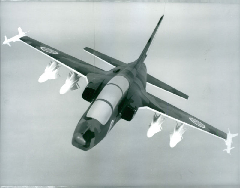 Aircraft Model of the defense, B3LA - Vintage Photograph