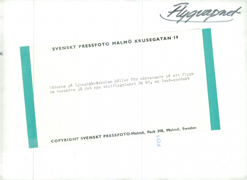 SK60 ON LJUNGBYHED - Vintage Photograph