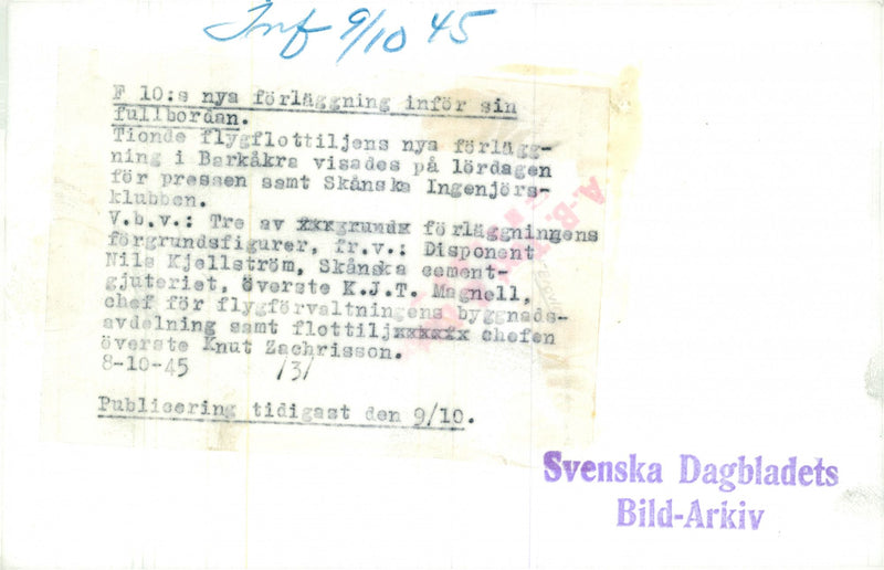 Swedish military air defense 1945-1947 - Vintage Photograph