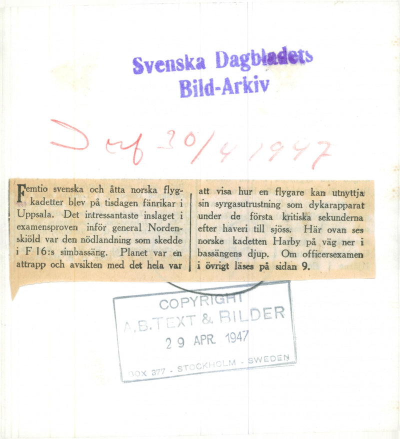 Swedish military air defense 1945-1947 - Vintage Photograph