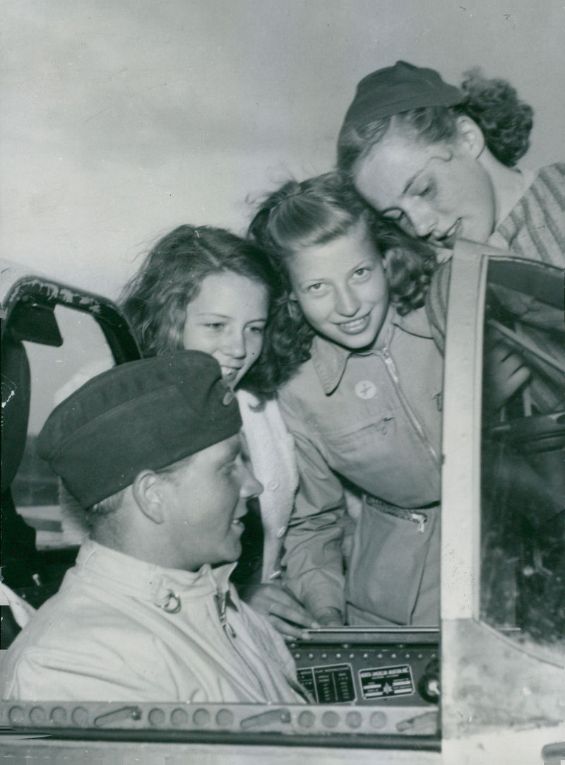 Swedish military air defense 1945-1947 - Vintage Photograph