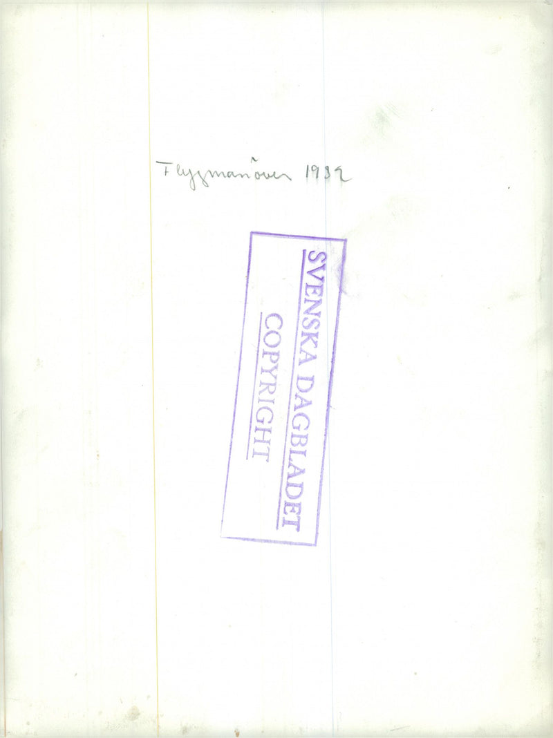 Aircraft flying over the ship during the aviation maneuver in 1932. - Vintage Photograph