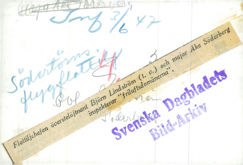 Swedish military air defense 1945-1947 - Vintage Photograph