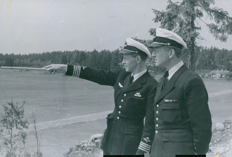 Swedish military air defense 1945-1947 - Vintage Photograph