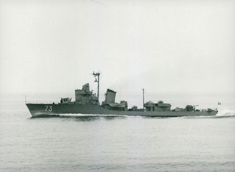 HMS Mode (29) was a frigate in the Swedish fleet, built on GÃ¶taverken - Vintage Photograph