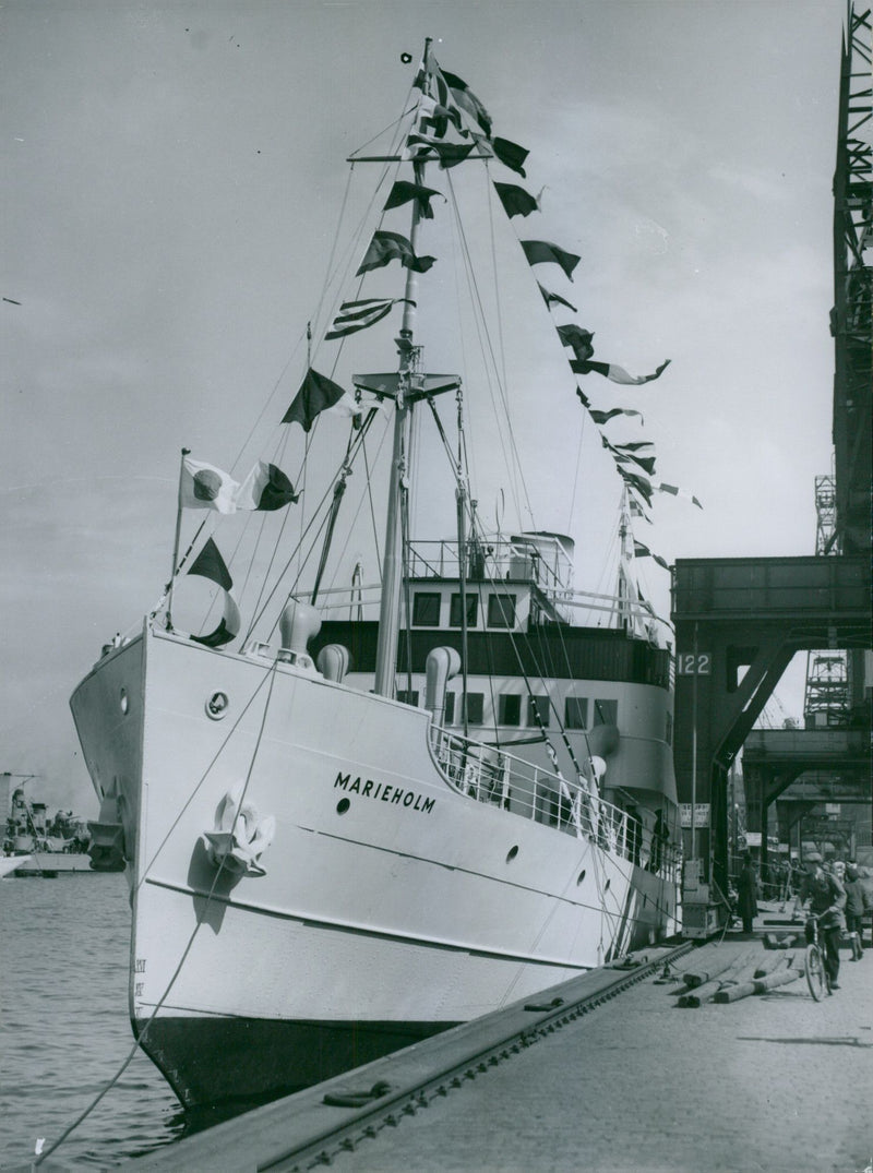 Fleet supply vessels Marieholm - 29 May 1934 - Vintage Photograph