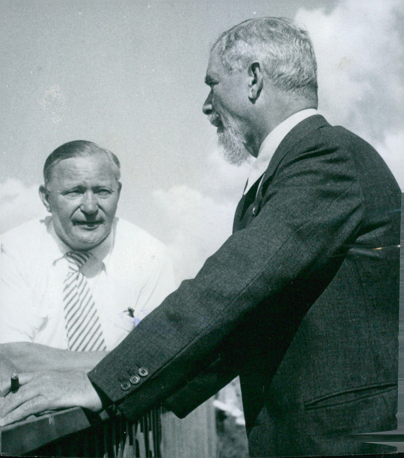 Albin ahrenberg and GÃ¶sta Fraenckel, Flygrally in LinkÃ¶ping - Vintage Photograph