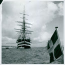 Amerigo Vespucci is an Italian school ship belonging to the Italian Navy - Vintage Photograph