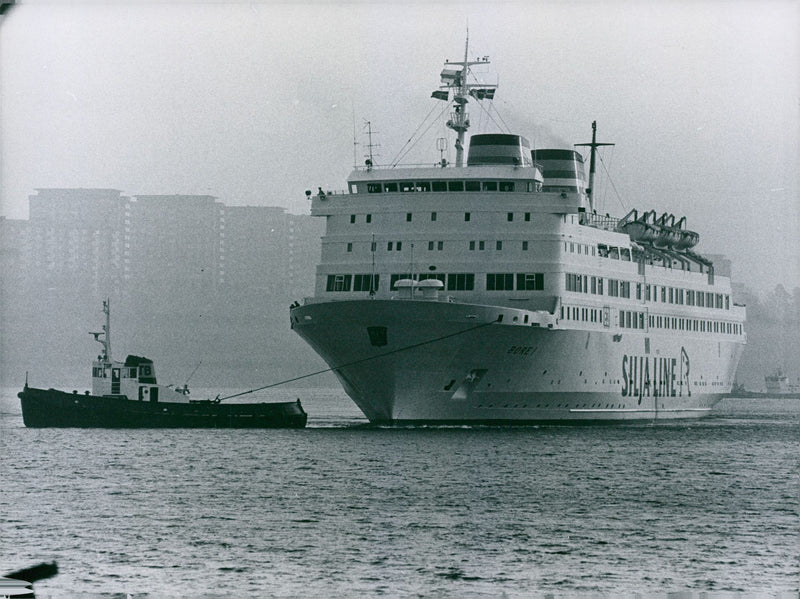 Finnish ferry due - Vintage Photograph