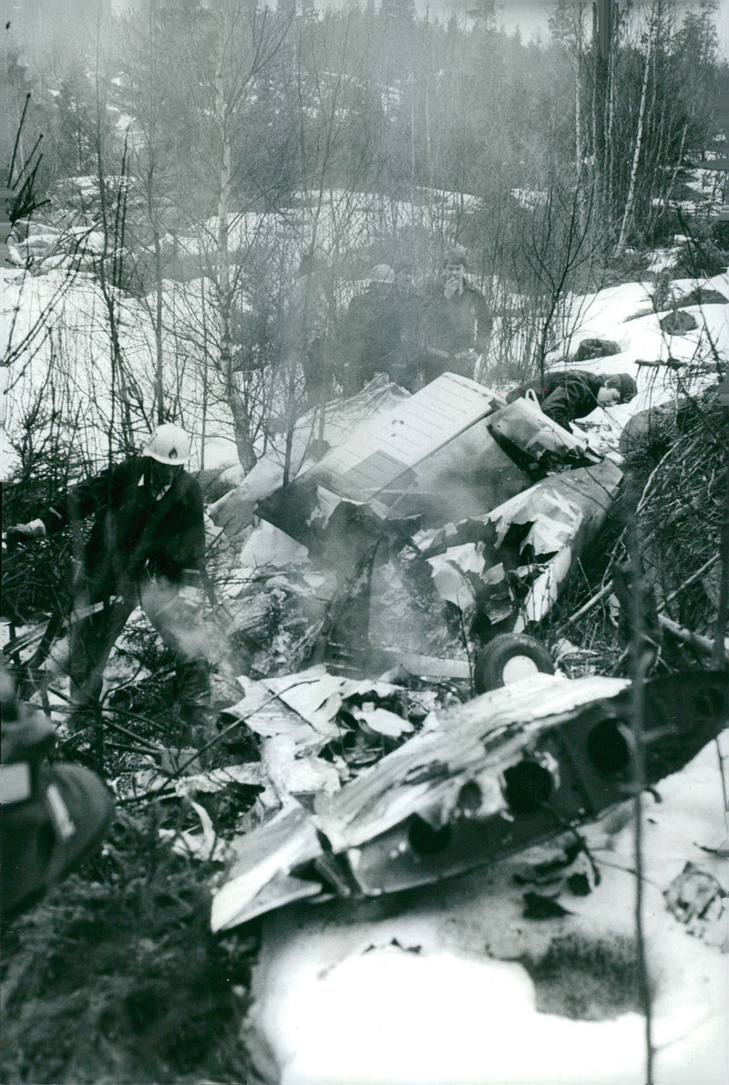 Aviation accident Ãkersberga - Vintage Photograph