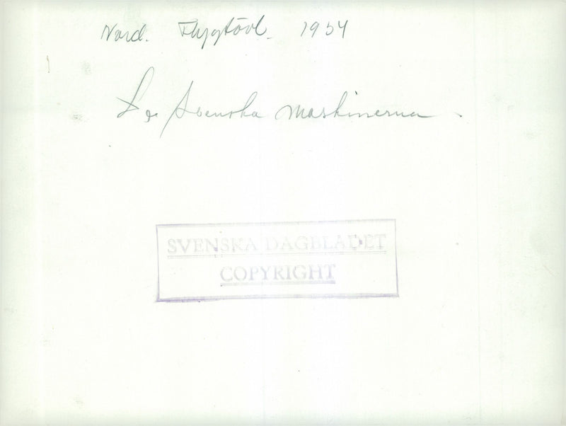 The Swedish machines during flight competition. - Vintage Photograph