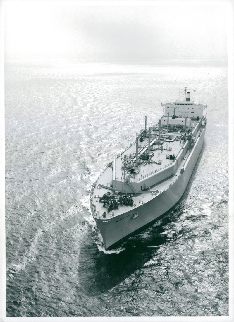 The ship of Polar Alaska out at sea - Vintage Photograph