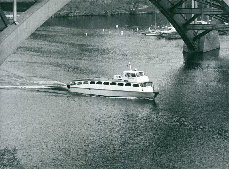 archipelago boat - Vintage Photograph