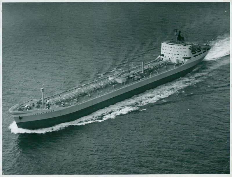 Dagmar Salens shipping fleet , the 57,000-ton tankers and cargo ship. - Vintage Photograph