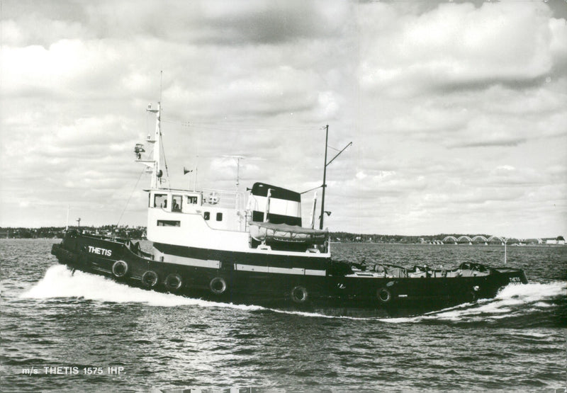 MS Thetis, tug - Vintage Photograph