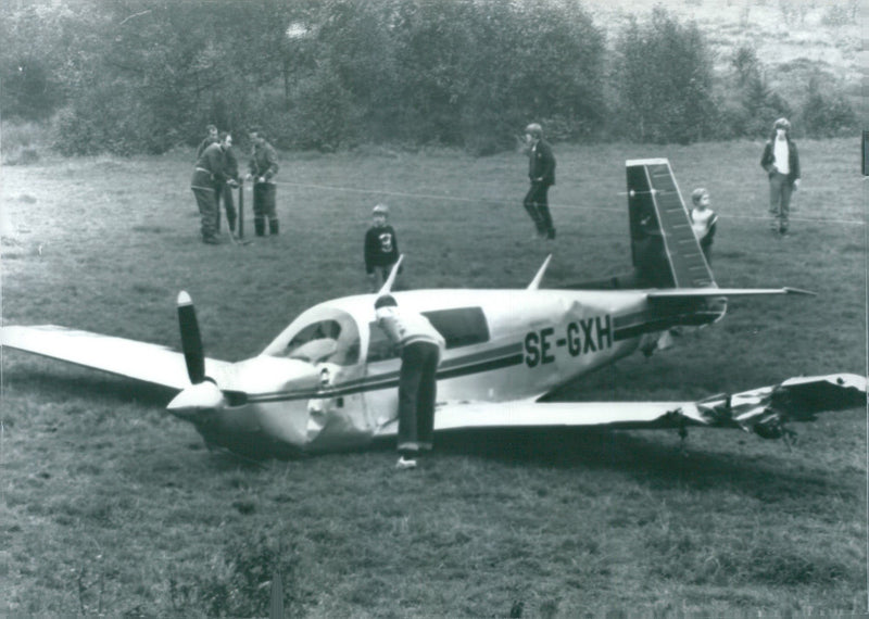 plane crash - Vintage Photograph
