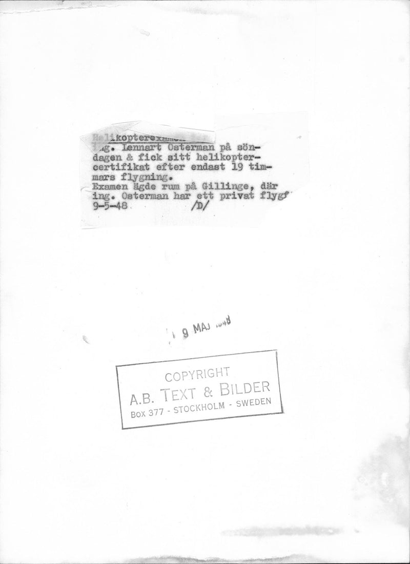 helicopter Degree - Vintage Photograph