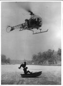 Rescue helicopter in Stockholm - Vintage Photograph