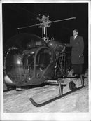 Longest helicopter flight in Europe with a Bell 47 - Vintage Photograph