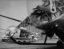 police Helicopter - Vintage Photograph