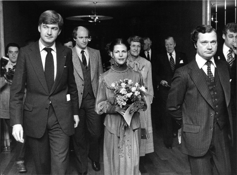 Red Cross gala ceremony in the Stockholm Concert Hall in the King and the Queen's presence - Vintage Photograph