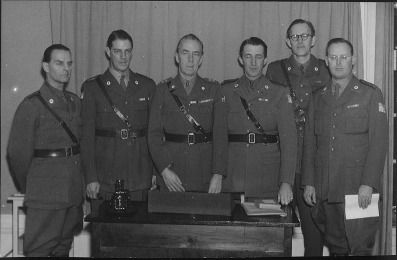 Red Cross expedition managers gathered - Vintage Photograph